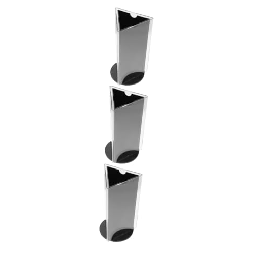 EXCEART 3 Stück Preisschild für den Esstisch acrylständer preisaufsteller Speisekartenständer cardholder Displayhalter Standdisplay Handel Anzeige Menühalter Displayständer aus Acryl Black von EXCEART