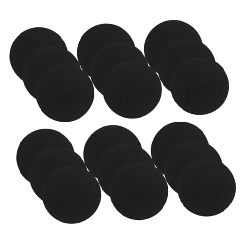 EXCEART 30 Stück Attraktives Blatt Telefon Magnetplatte Handy-rückplatten Telefon-metallplatten Magnethalter Telefonplatte Aus Metall Telefonhülle Magnet Telefonmagnete Black Eisen von EXCEART