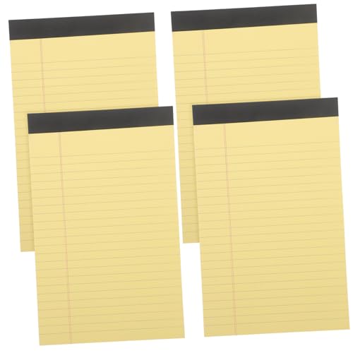 EXCEART 4 Juristischer Notizblock Abreißen, Um Notizblock Zu Machen Planung Planer-notizblock Zum Abreißen Einkaufsliste Für Lebensmittel Merkzettel Abreißen Seitenreiter Yellow Papier von EXCEART