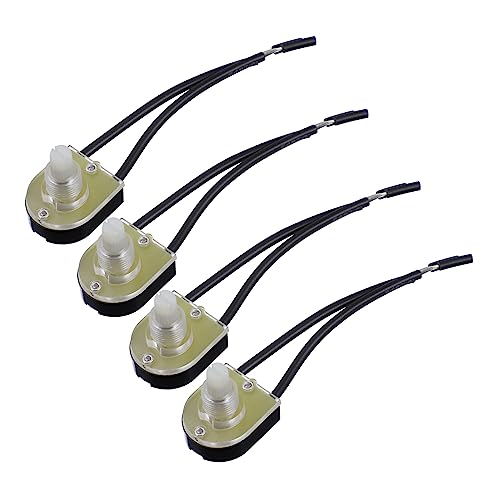 EXCEART 4 Stück Drehschalter Drehdimmer Ersatz Wandlampe Wandleuchte Schalter Für Lampe Lampendrehknopf Lampe Drehbar Drehknöpfe Lampenknöpfe Plastik von EXCEART