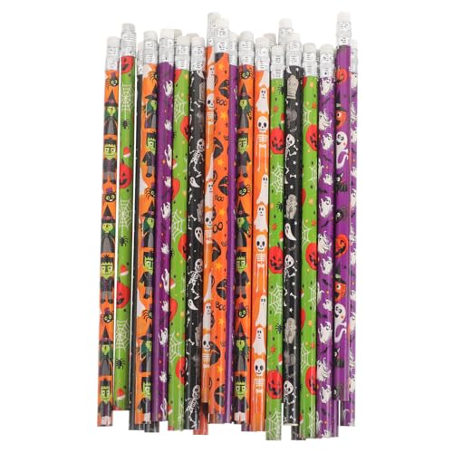 EXCEART 48 Stück Halloween-Bleistift Pastell Schreiben Musterstifte Zeichnung Skelett Bleistift halloween bleistifte halloween dekoration Bleistifte üben Graffitistifte für Linde von EXCEART