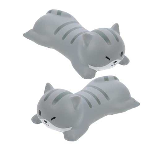 EXCEART 5 Sätze Tier-mauspad Anti-rutsch-mauspad Handgelenkstütze Für Das Büro Cute Mousepad Handgelenkschutz Handballenauflage Für Office-mäuse Computerversorgung Harz Grey 2 Stücke * 5 von EXCEART