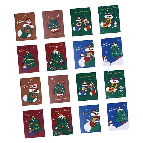 EXCEART Weihnachts-notizbücher 64 Karat Softcover Taschen-notizblock-Set Studentenjournal Skizzenbuch 50 Stück von EXCEART