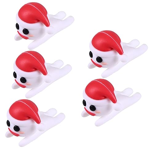 EXCEART 5Stücke Snowman Christmas Cable Protectors Durable Silicone Data Line Covers for Headphones USB Cables Cute Holiday Accessories for Home Travel EXCEART 5Stücke Snowman Christmas Cable Protectors Durable Silicone Data Line Covers for Headphones USB Cables Cute Holiday Accessories for Home Travel von EXCEART