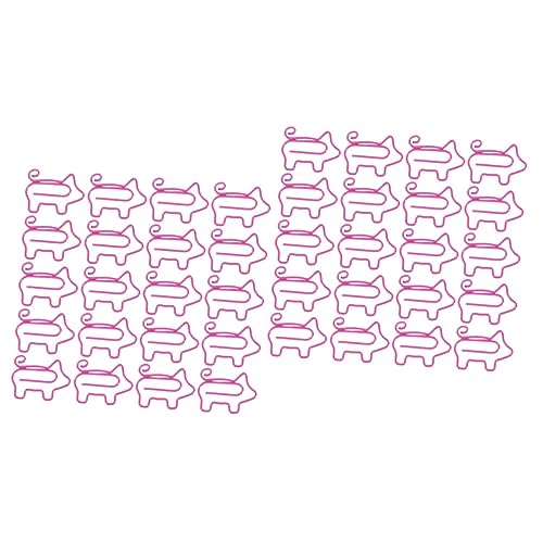 EXCEART 2 Sets Büroklammern Aus Eisen in Schweineform für Büro und Schule Einfach Anzubringen Passend für Anwendungen 30 Stück X 2 EXCEART 2 Sets Büroklammern Aus Eisen in Schweineform für Büro und Schule Einfach Anzubringen Passend für Anwendungen 30 Stück X 2 von EXCEART