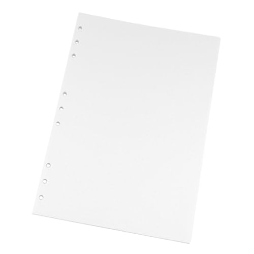 EXCEART 90 Blatt Binder Nachfüllpapier Loses Nachfüllpapier Notizbuchpapier Nachfüllen Binder Notizbuch Planerpapier-nachfüllungen Notebook-innenpapier Weiß Kraftpapier B5 Handkonto von EXCEART