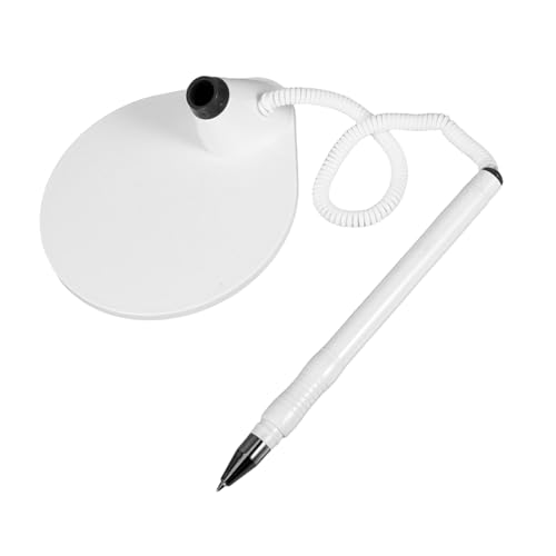 EXCEART Gegenstift Stift Mit Schnur Sichern Desktop -sicherheitsstifte Zähler Stifthalter Office Desk Stift Mit Kette Stifthalter Für Den Schreibtisch Home Supplies Stift Black Plastik von EXCEART