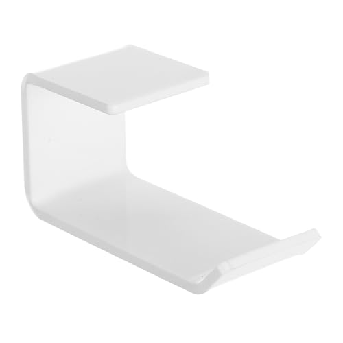 EXCEART Pc Kopfhörerständer Kopfhörer Organizer Gaming Kopfhörerhalter Kopfhörer Aufbewahrung Kopfhörer Haken Kopfhörerspielständer Headset-Aufhänger für den Schreibtisch Acryl Weiß von EXCEART