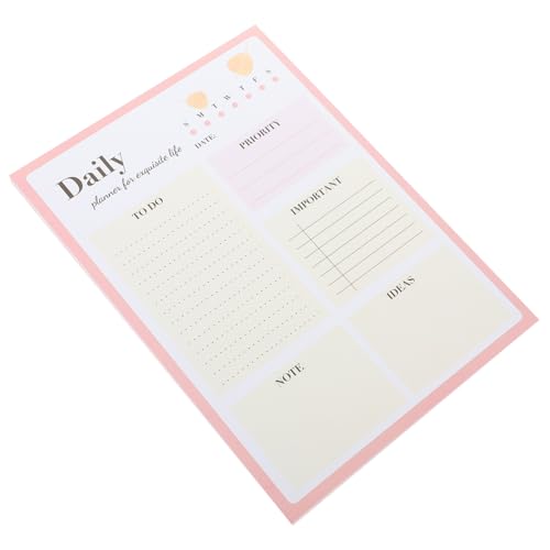 EXCEART Tagesplaner Notizblock Abreiß-notizbuch Zeitplan Kalender für Arbeit und Studium von EXCEART