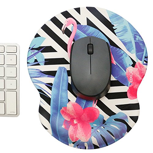 EXCO Mauspad mit Gelkissen, Ergonomische Maus-Pad, Wasserdicht Ergonomisches Komfort Mousepad Office Mat Gel mit Handgelenkauflage für Computer und Laptop von EXCO