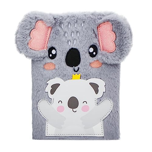 EXERZ Koala Notizbuch A5 mit zusätzlicher Tasche/Stifthalter – Tagebuch Notizblock Büro/Schule/Geschenke von EXERZ