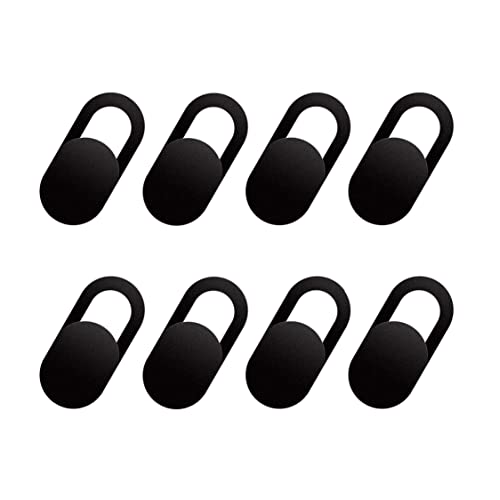 EXFEA [8 Stück] Webcam Cover, Kamera Abdeckung, Camera Slider, Ultra dünn, für Laptop, PC, Smartphones, Tablets, etc. Handyzubehör - Schutz Ihrer Privatsphäre (Black) von EXFEA