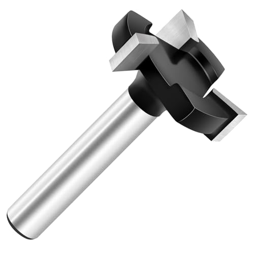 CNC-Spoilboard-Fräser-Bit, 6,35 mm Schaft, 25 mm Schnittdurchmesser, EXFEIN Slab Flattening Router Bit Hobelbohrer Holzfräser Hobel Holzbearbeitungswerkzeug CNC-Spoilboard-Fräser-Bit, 6,35 mm Schaft, 25 mm Schnittdurchmesser, EXFEIN Slab Flattening Router Bit Hobelbohrer Holzfräser Hobel Holzbearbeitungswerkzeug von EXFEIN