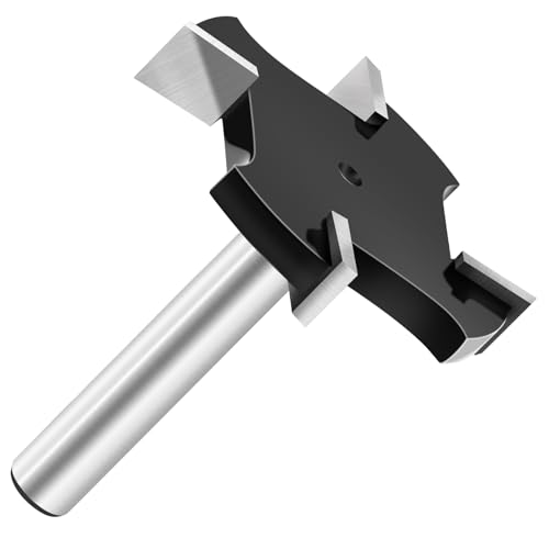 CNC-Spoilboard-Oberfräsen-Bit, 6,35 mm Schaft, 38 mm Schnittdurchmesser, EXFEIN Slab Flattening Router Bit Hobelbohrer Holzfräser Hobel Holzbearbeitungswerkzeug CNC-Spoilboard-Oberfräsen-Bit, 6,35 mm Schaft, 38 mm Schnittdurchmesser, EXFEIN Slab Flattening Router Bit Hobelbohrer Holzfräser Hobel Holzbearbeitungswerkzeug von EXFEIN
