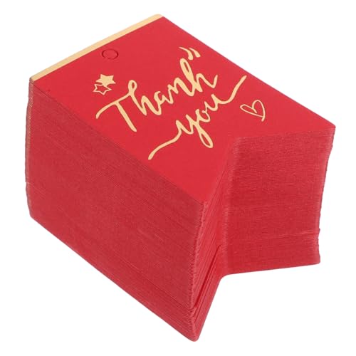 EXHUMKY 100 Stück Geschenkverpackungsanhänger dekorative Dankeschön-Tags Geburtstagsparty-Dankeschön-Tags Geschenketiketten danke Gefälligkeiten danke tag Papier rot EXHUMKY 100 Stück Geschenkverpackungsanhänger dekorative Dankeschön-Tags Geburtstagsparty-Dankeschön-Tags Geschenketiketten danke Gefälligkeiten danke tag Papier rot von EXHUMKY