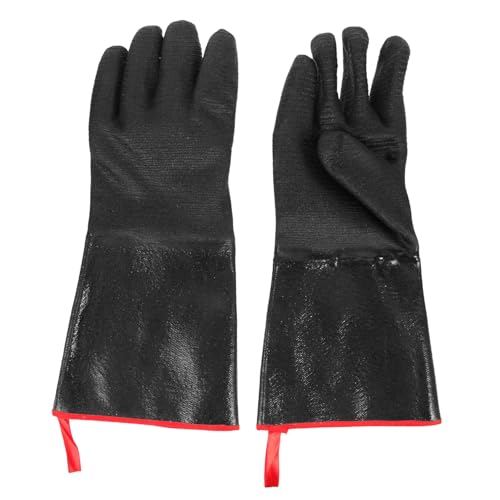 EXHUMKY 1Paar Wasserdichte Hitzebeständige für Grill Neopren Schutzhandschuhe Rutschfest Schnittfest Temperaturbeständig für Outdoor EXHUMKY 1Paar Wasserdichte Hitzebeständige für Grill Neopren Schutzhandschuhe Rutschfest Schnittfest Temperaturbeständig für Outdoor von EXHUMKY