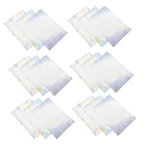 EXHUMKY 24 Blatt Briefpapier mit Heißprägung Vintage Stationery Paper leeres Notizpapier Gedichte Papiere schreiben Stationäres Papier Geschäftspapier ausgefallenes Druckerpapier EXHUMKY 24 Blatt Briefpapier mit Heißprägung Vintage Stationery Paper leeres Notizpapier Gedichte Papiere schreiben Stationäres Papier Geschäftspapier ausgefallenes Druckerpapier von EXHUMKY