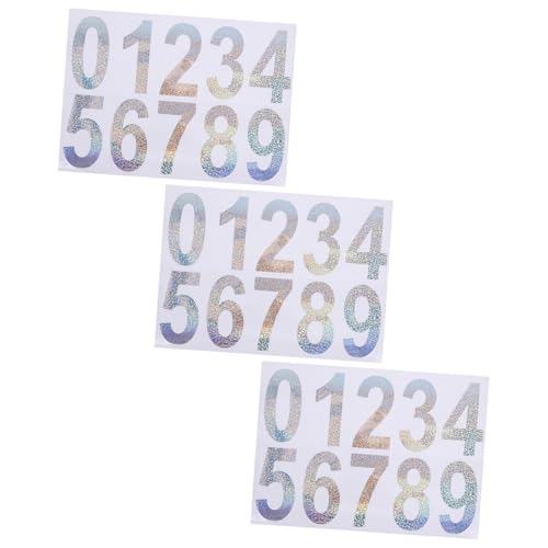 EXHUMKY 3 Blätter Reflektierende digitale Etiketten Aufkleber reflektierende Briefkastennummern für draußen Postfachnummern reflektierend Mailboxnummern für extern PVC selbstklebend EXHUMKY 3 Blätter Reflektierende digitale Etiketten Aufkleber reflektierende Briefkastennummern für draußen Postfachnummern reflektierend Mailboxnummern für extern PVC selbstklebend von EXHUMKY