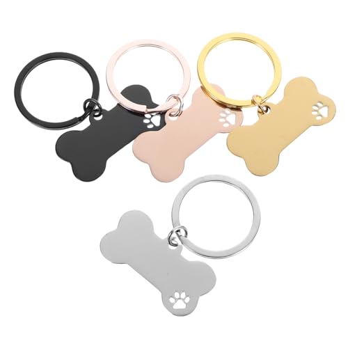 EXHUMKY 4 Stücke Haustierliste der Schlüsselbund Zylindergedenkschlüsselkette Schlüsselanhänger mit Hundeanhänger Hundehalsband-Tag-Ring Tag für Hundekragen Hundemarke Hundeschmuck Metall EXHUMKY 4 Stücke Haustierliste der Schlüsselbund Zylindergedenkschlüsselkette Schlüsselanhänger mit Hundeanhänger Hundehalsband-Tag-Ring Tag für Hundekragen Hundemarke Hundeschmuck Metall von EXHUMKY