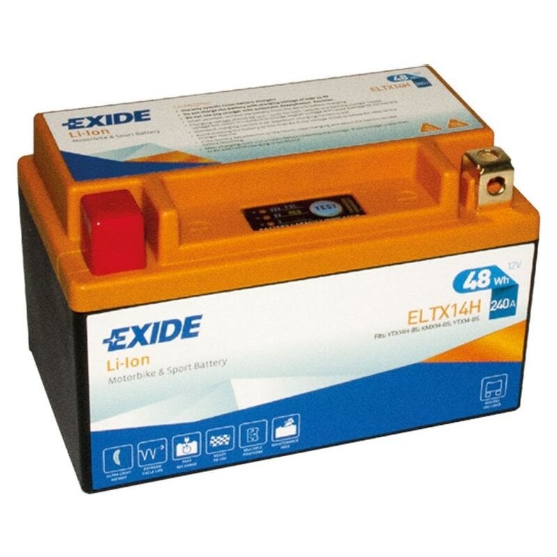 Exide ELTX14H 12V 4Ah Lithium Motorradbatterie 240A von EXIDE