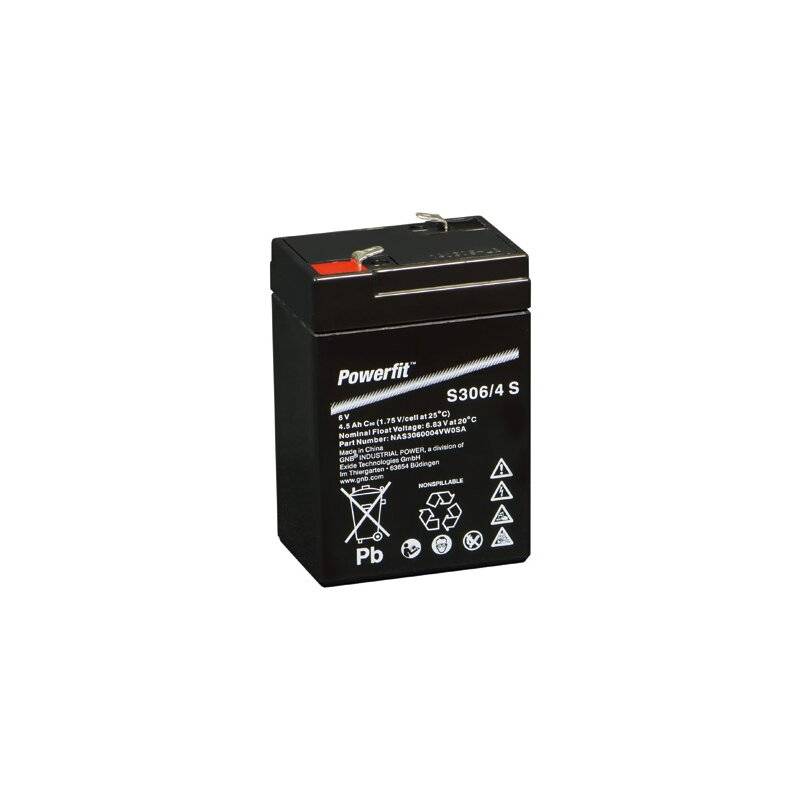 Exide Powerfit Bleiakku AGM 6V 4,5Ah S306/4 S von EXIDE