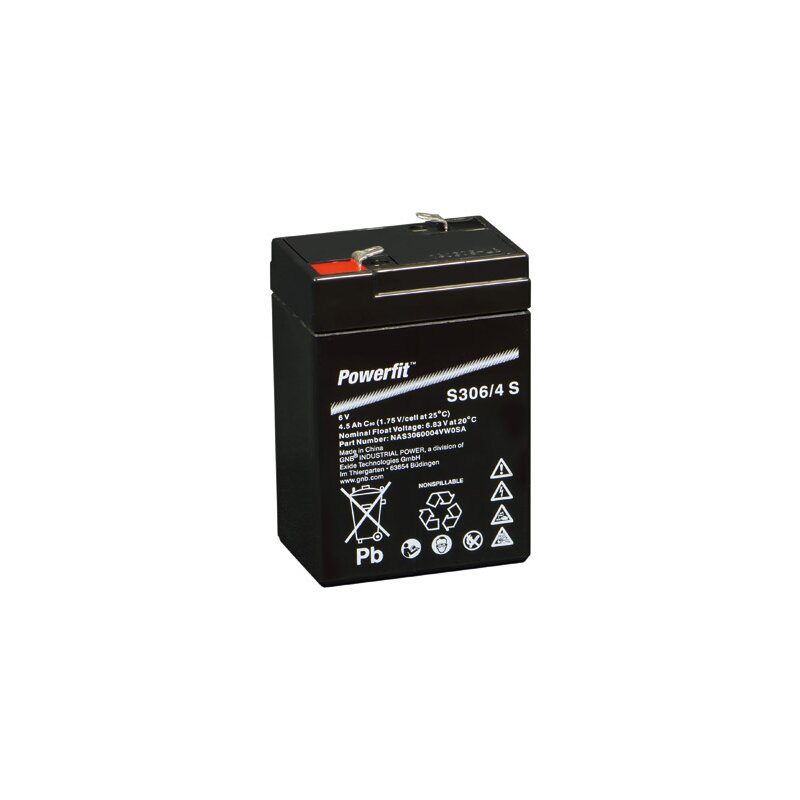 Exide Powerfit Bleiakku AGM 6V 4,5Ah S306/4 S Exide Powerfit Bleiakku AGM 6V 4,5Ah S306/4 S von EXIDE