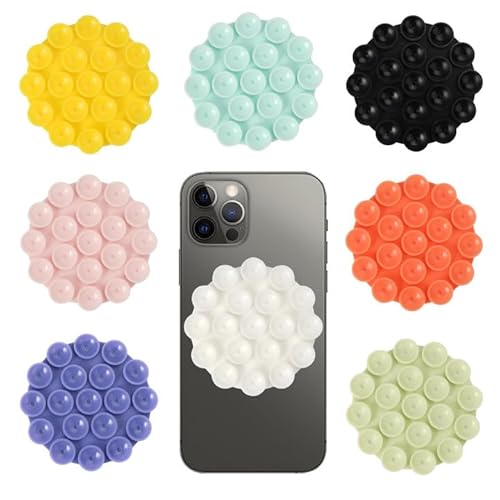 8 Stück Handy Saugnapf Halterung, Silikon Handyhalterung Auto Saugnapf, Anti-Rutsch-Handyhalter, Freisprecheinrichtung Saugnapf Handyhalterung, Mehrzweck Silikon-Saugnäpfe für Selfies und Videos 8 Stück Handy Saugnapf Halterung, Silikon Handyhalterung Auto Saugnapf, Anti-Rutsch-Handyhalter, Freisprecheinrichtung Saugnapf Handyhalterung, Mehrzweck Silikon-Saugnäpfe für Selfies und Videos von EXIN DECHEN