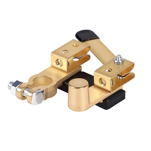 EXLECO Batterie Trennschalter 12V 24V Batterietrennschalter mit Batterieklemme 2 Richtungen Verstellbar Batteriehauptschalter Hauptschalter Messerschalter Batterieschalter für RV KFZ PKW Auto Boot von EXLECO