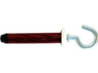 EXPANDET Rosett hulrumsplug 5x65mm rød, for to gipslag 18-30mm, med krog - (25 stk.) von EXPANDET