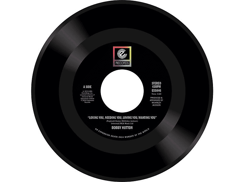 Bobby Hutton - Loving You, Needing You/Watch Where You're Going (Vinyl) von EXPANSION
