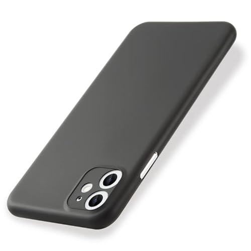 EXPE iPhone 11 Schutzhülle | Ultra Dünn 0,35mm & Minimalistisch | Kameraschutz & Mattes Design | Kratzfest | Hochwertiges Case | Präzise Ausschnitte | Schwarz von EXPE