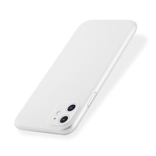 EXPE iPhone 11 Schutzhülle | Ultra Dünn 0,35mm & Minimalistisch | Kameraschutz & Mattes Design | Kratzfest | Hochwertiges Case | Präzise Ausschnitte | Weiß/Transparent von EXPE
