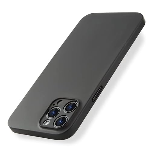 EXPE iPhone 12 Pro Max Schutzhülle | Ultra Dünn 0,35mm & Minimalistisch | Kameraschutz & Mattes Design | Kratzfest | Hochwertiges Case | Präzise Ausschnitte | Schwarz von EXPE