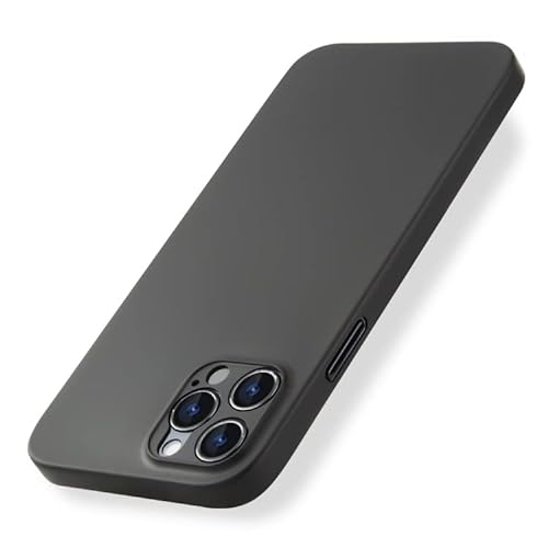 EXPE iPhone 12 Pro Schutzhülle | Ultra Dünn 0,35mm & Minimalistisch | Kameraschutz & Mattes Design | Kratzfest | Hochwertiges Case | Präzise Ausschnitte | Schwarz von EXPE