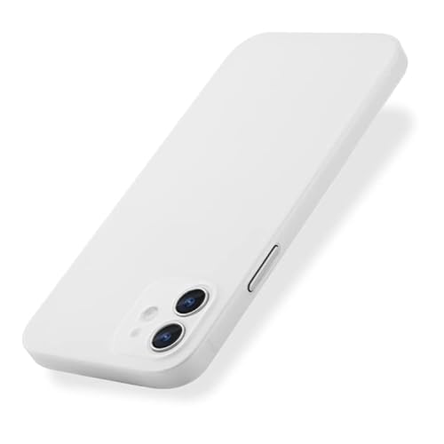 EXPE iPhone 12 Schutzhülle | Ultra Dünn 0,35mm & Minimalistisch | Kameraschutz & Mattes Design | Kratzfest | Hochwertiges Case | Präzise Ausschnitte | Weiß/Transparent von EXPE