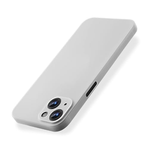 EXPE iPhone 13 Schutzhülle | Ultra Dünn 0,35mm & Minimalistisch | Kameraschutz & Mattes Design | Kratzfest | Hochwertiges Case | Präzise Ausschnitte | Weiß/Transparent von EXPE
