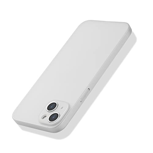 EXPE iPhone 14 Plus Hülle Ultra Dünn Matt Kratzfest Kameraschutz Schutzhülle Slim Fit Case (Weiß/Transparent) von EXPE