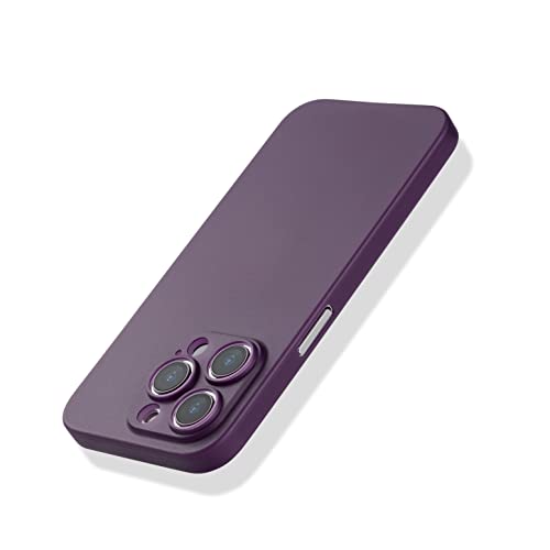 EXPE iPhone 14 Pro Hülle Ultra Dünn Matt Kratzfest Kameraschutz Schutzhülle Slim Fit Case (Violett) von EXPE