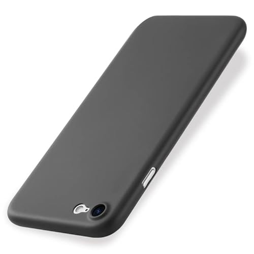 EXPE iPhone SE Schutzhülle | Ultra Dünn 0,35mm & Minimalistisch | Kameraschutz & Mattes Design | Kratzfest | Hochwertiges Case | Präzise Ausschnitte | Schwarz von EXPE