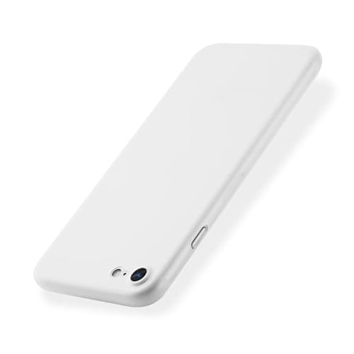 EXPE iPhone SE Schutzhülle | Ultra Dünn 0,35mm & Minimalistisch | Kameraschutz & Mattes Design | Kratzfest | Hochwertiges Case | Präzise Ausschnitte | Weiß/Transparent von EXPE