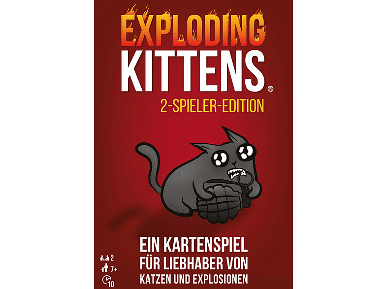 EXPLODING KITTENS Exploding Kittens 2-Spieler-Ed. EINZEL Kartenspiel Mehrfarbig von EXPLODING KITTENS