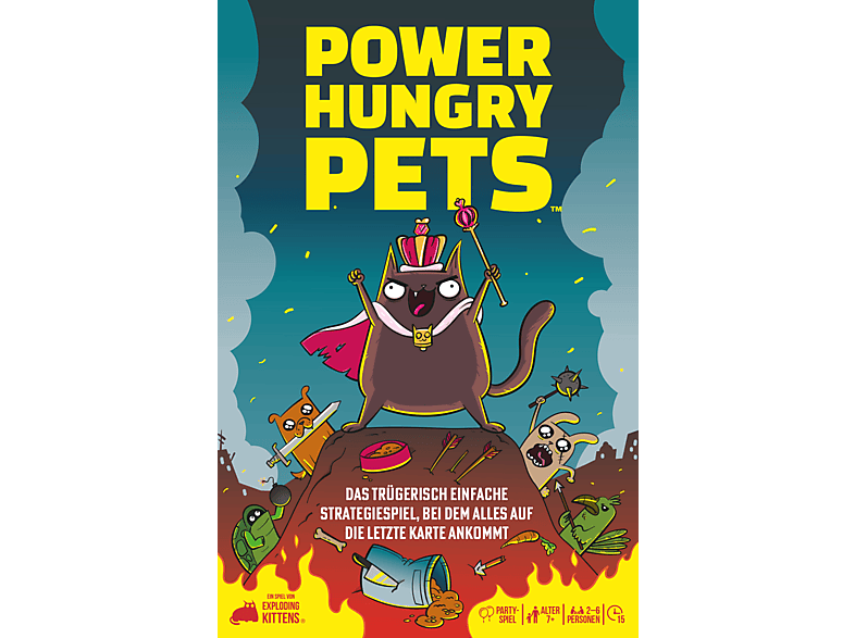 EXPLODING KITTENS Power Hungry Pets Partyspiel Mehrfarbig von EXPLODING KITTENS