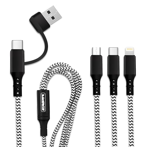 60-W-Multi-USB-Ladekabel – 3-in-1-, 5-in-1-Kabel – USB oder USB C (Typ-C) auf USB-C/Micro-USB/Lightning-kompatibel Apple für iPhone, iPad, Android Samsung usw. von EXPR