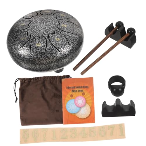 EXQUIMEUBLE 1 Satz 6 Ätherische Trommel Handpan-trommel Zungentrommel Taschentrommel Schlaginstrument Handpan-drum-instrument Musikinstrumente Dunkelgrau Kohlenstoffstahl EXQUIMEUBLE 1 Satz 6 Ätherische Trommel Handpan-trommel Zungentrommel Taschentrommel Schlaginstrument Handpan-drum-instrument Musikinstrumente Dunkelgrau Kohlenstoffstahl von EXQUIMEUBLE