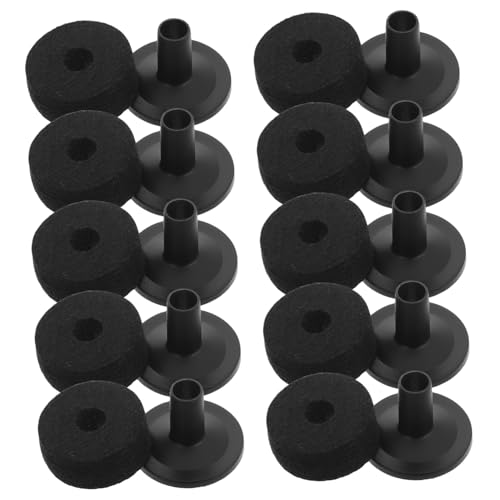 EXQUIMEUBLE 1 Satz Schlagzeug Zubehör für Beckenersatz Filze für Trommelbecken Beckenständerhülse Ärmel für Beckenständer Trommelfilzpads Cymbal Kit Kunststoff Black EXQUIMEUBLE 1 Satz Schlagzeug Zubehör für Beckenersatz Filze für Trommelbecken Beckenständerhülse Ärmel für Beckenständer Trommelfilzpads Cymbal Kit Kunststoff Black von EXQUIMEUBLE