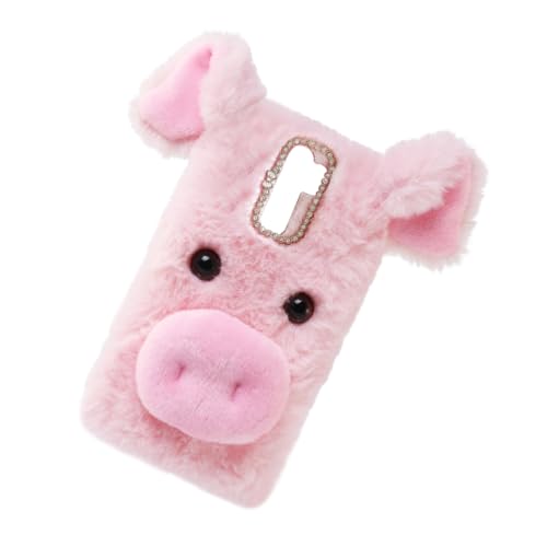 EXQUIMEUBLE 1 Stück Handyhülle für Note 8 Pro Zelle USB Fall Handytasche pädiprotect war Pigs unikal festlich uniqone Phone Cases prppa Pig pluesch Note 8 pro Hülle Note 8 Pro Plüschhülle Rosa von EXQUIMEUBLE