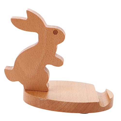EXQUIMEUBLE Handyhalter Rabbit aus Holz Stabiler Smartphone für Internetnutzung Tragbar Leicht für Zuhause Büro Schule EXQUIMEUBLE Handyhalter Rabbit aus Holz Stabiler Smartphone für Internetnutzung Tragbar Leicht für Zuhause Büro Schule von EXQUIMEUBLE