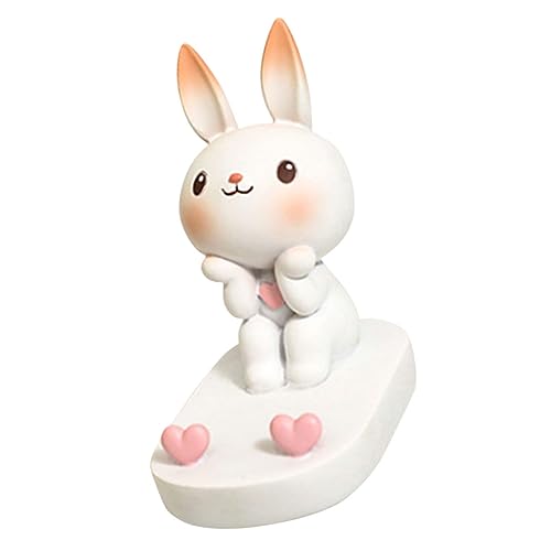 EXQUIMEUBLE Kawaii Hasen Telefonständer aus Hochwertigem Material Entzückendes Design für Desktop Dekoration als für Freunde Kompatibel mit Smartphones Tablets EXQUIMEUBLE Kawaii Hasen Telefonständer aus Hochwertigem Material Entzückendes Design für Desktop Dekoration als für Freunde Kompatibel mit Smartphones Tablets von EXQUIMEUBLE