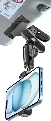 EXSHOW Flugreisen Handyhalter - [Breitere Basisklemme aus Metall] Leicht zu tragen Travel Essentials Flugzeug-Handyhalterung für den Schreibtisch, für iPhone 16 15 14 13 12 11 Pro Max All Smartphone von EXSHOW