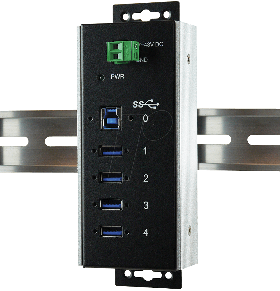 EXSYS 1185HMVSWT - USB3.0 4-Port Metall Hub - Überspannungsschutz von EXSYS